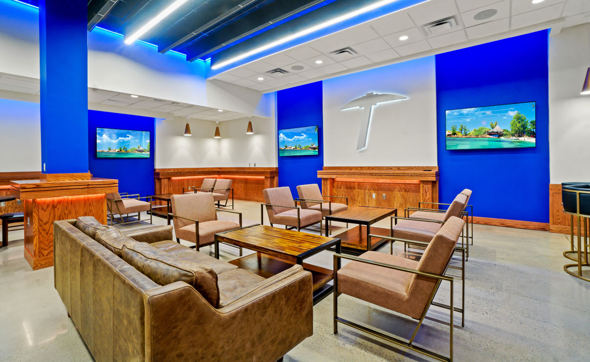 Gordon Family Courtside Club Lounge Area