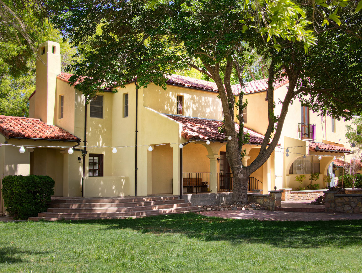 Modern kitchen inside a historic Fort Bliss home.