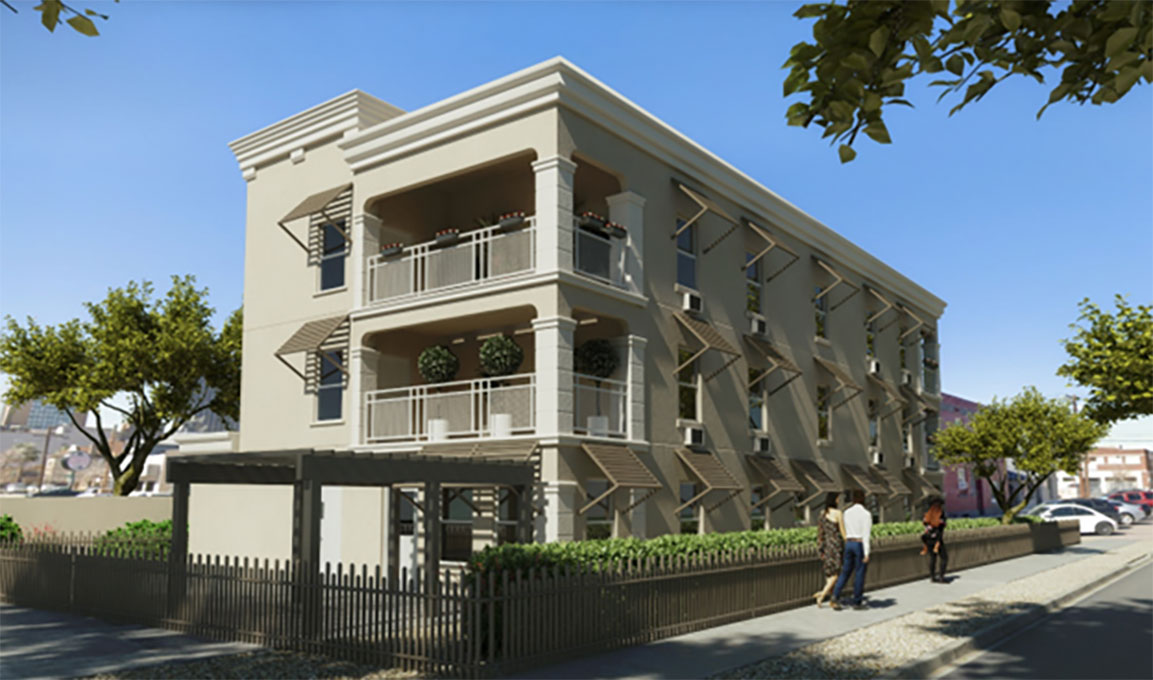 818 SRO Courtyard Rendering