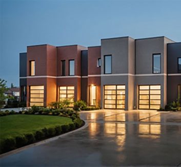 Exterior rendering of the multi-story Atelier Apartments.