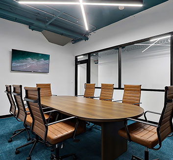 Interior view of the Moreno Cardenas professional office suite.